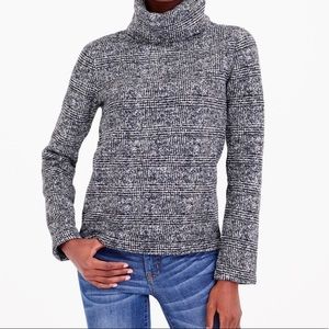 J. Crew Plaid Fleece Turtleneck